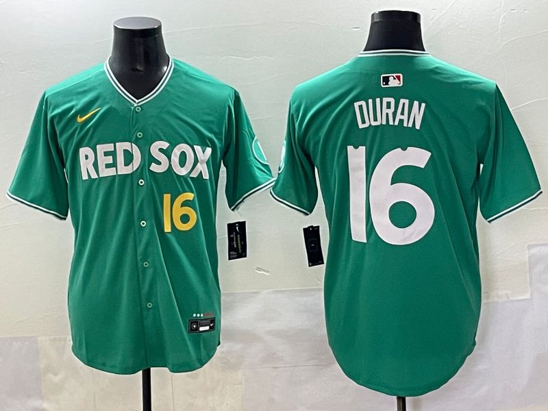 Men Boston Red Sox #16 Duran Green Joint Name Nike 2025 MLB Jersey style 45